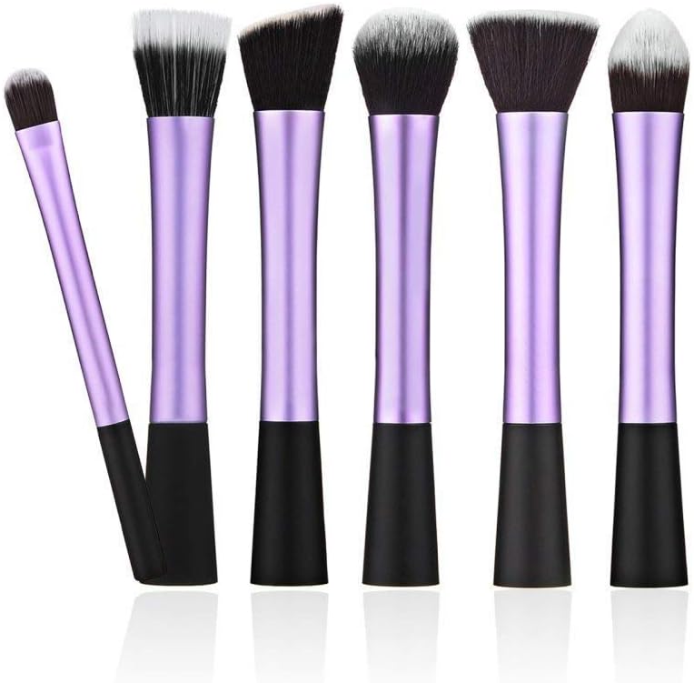 Perfectus Professional Cosmetic Makeup Face Powder Blusher Curve Oval Foundation Brush (rose gold)