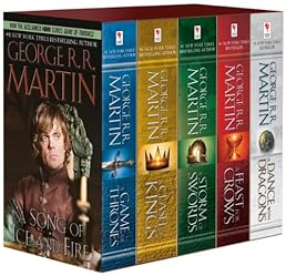 A Game of Thrones / A Clash of Kings / A Storm of Swords / A Feast of Crows / A Dance with Dragons