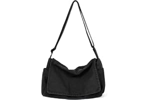 ChuLian Messenger Bag for Women Men Canvas Satchel Bag Travel Hobo Bag Casual Crossbody Shoulder Bag Sling Bag