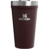 STANLEY Everyday Tumbler 16 oz | Press Fit Drink Through Lid | Beverage, Coffee, and Cocktail Cup | Insulated Stainless Steel Wine Glass | BPA-Free | Mahogany Grid
