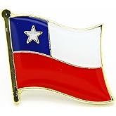 Uijodif 1PCS National Flag9 Enamel Badge, National Flag Pattern, Metal Brooch, 0.63 x 0.75 Inches