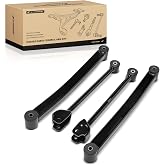 A-Premium Front Upper &amp; Lower Control Arm Kit, with Bushing | Compatible with Jeep Wrangler 2007-2017, Wrangler JK 2018, Set of 4, Fix Clunking Noise Over Bumps