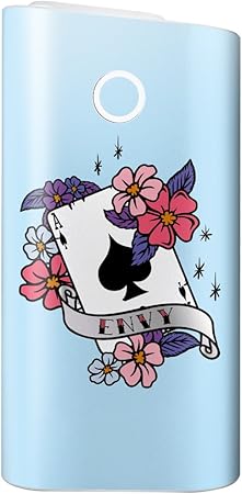 Amazon Co Jp Glo グロー カバー シール グローシール スキンシール おしゃれ ステッカー グロー専用 イラスト パステルカラー スペード ｚｉ ｌ ジール ドラッグストア