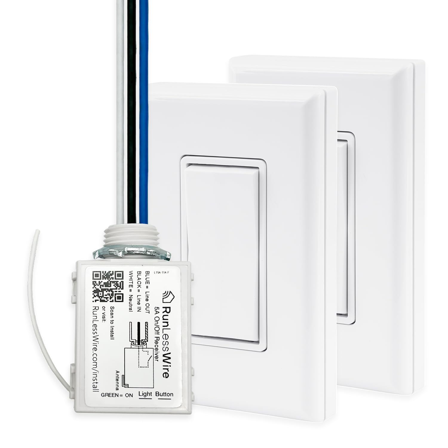 RunLessWire 3-Way Battery-Free DIY Wireless Light