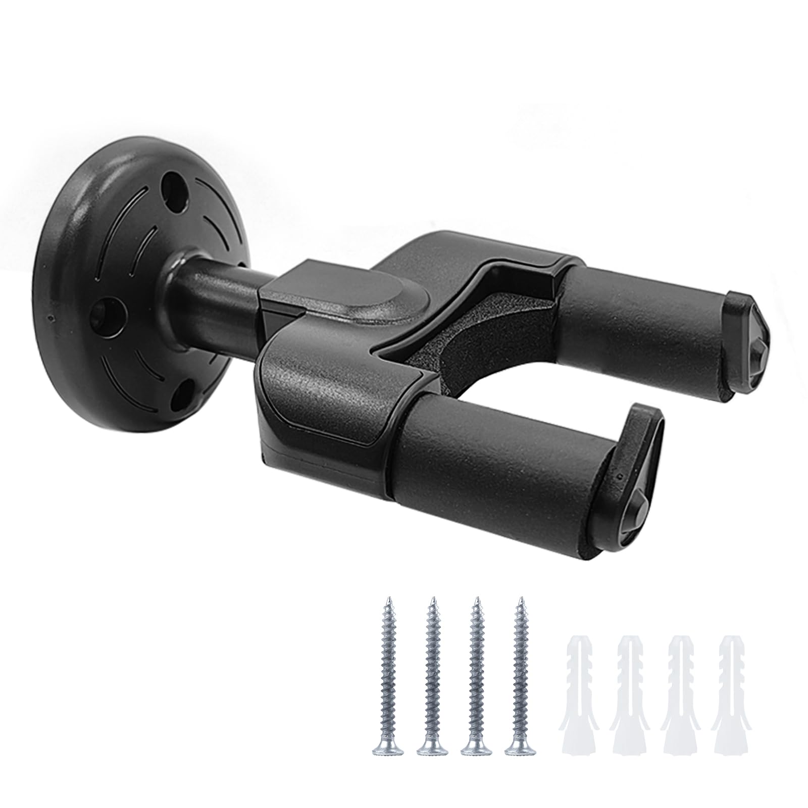 Musiin HarmonyGrip Pro: Secure Wall Mount Hook for Acoustic Guitars & Ukuleles - Soft Padded & Rotatable Design