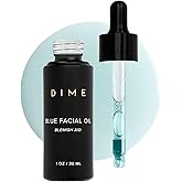 DIME Beauty Blue Facial Oil, 1 oz / 30 mL - Blemish Spot Treatment with Blue Tansy, Black Cumin Seed, Rosehip, and Grapeseed Oils