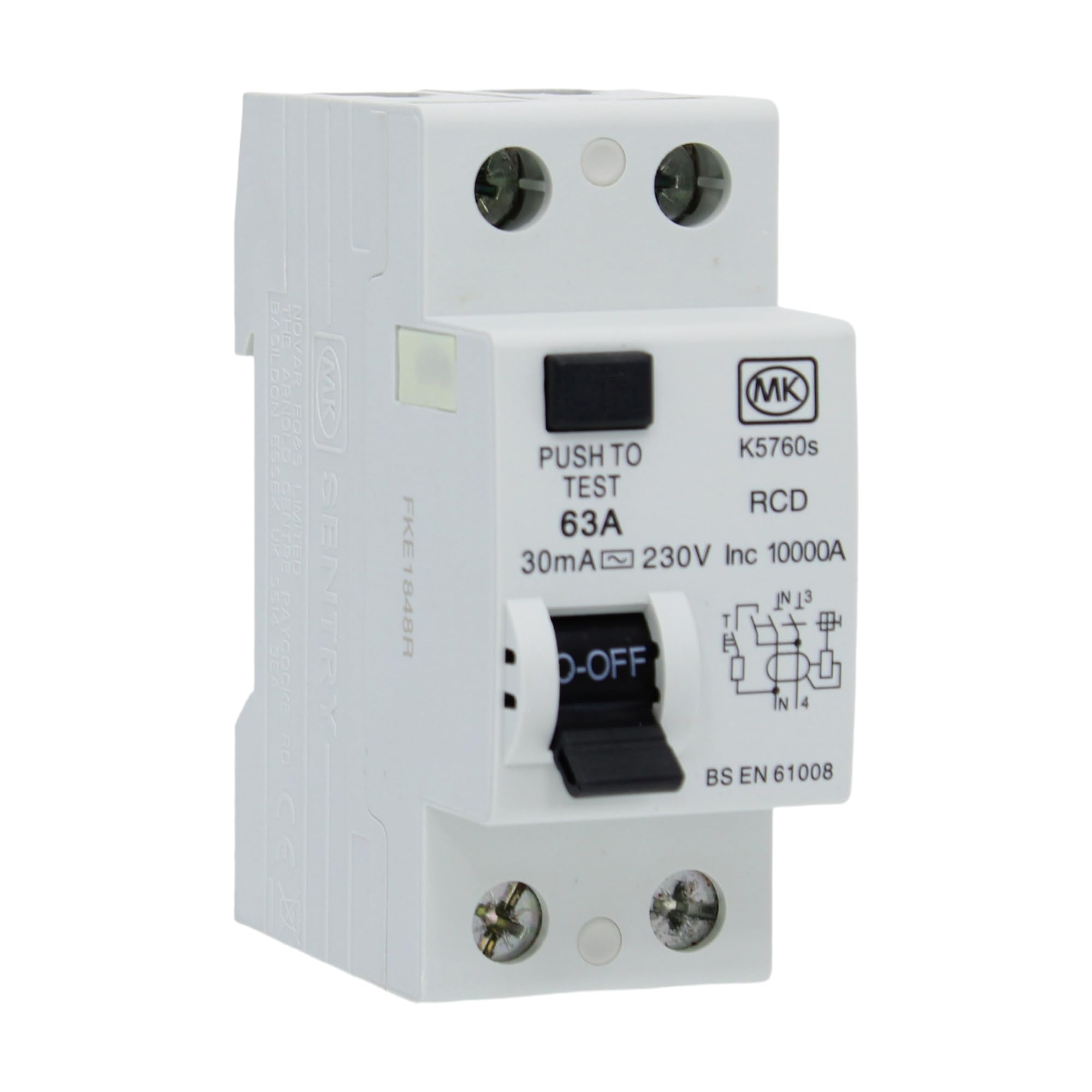 MK 63 AMP 30mA DOUBLE POLE RCD K5760S