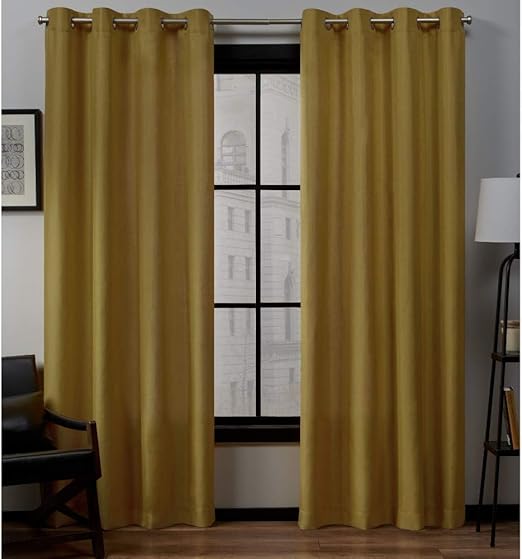Amazon Com Exclusive Home Curtains Loha Linen Grommet Top Curtain