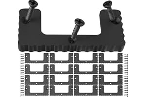 NyVoozy for Milwaukee Packout Cleats, 16PCS Cleat 'n' Feet Cleats Compatible with Milwaukee Packout System, MountTool Box Storage System Anywhere (Black)