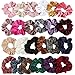 Howan Velvet Scrunchies 24 Assorted Scrunchies for Hair Accessories for Girls and Women-