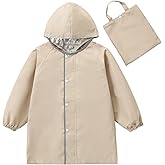 Toddler Raincoat Boys GirlsRain Poncho Lightweight Waterpoof Rain Jacket Children Rainwear L Size