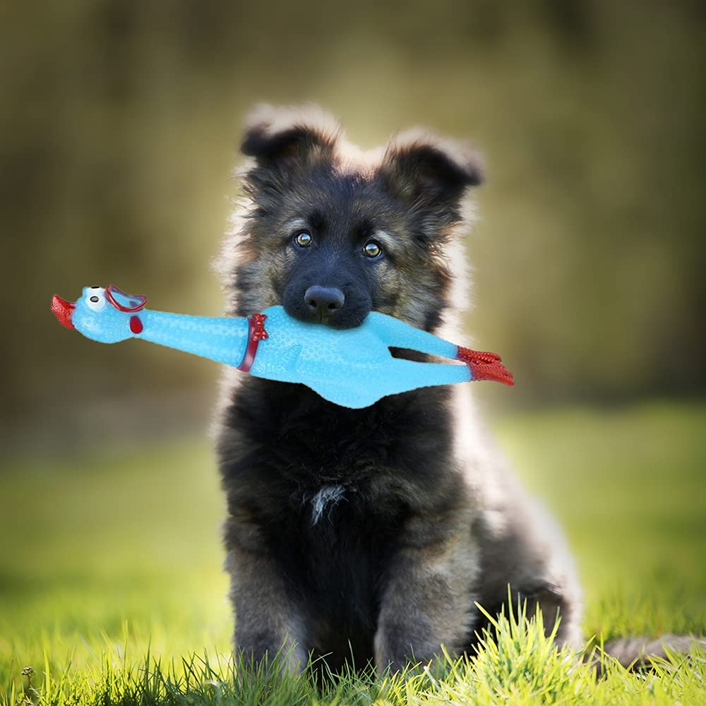 ArtCreativity Screaming Chicken Toys, Set of 4, Easter Party Favors, Hilarious Squeeze Toys in Assorted Colors, April Fools Pranks, Classic Gag Gifts for Kids and Adults, Noisemakers for Parties