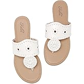 katliu Women's Flat Sandals Flip Flop Sandals Dressy Thong Sandals