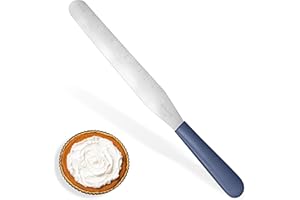 U-Taste 8" Cake Decorating Spatula: Flexible Icing Frosting Knife with Straight Stainless Steel Blade, Smoothing Spreading To