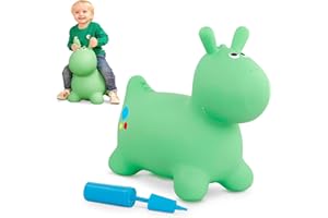 Battat – Inflatable Bouncer – Air Pump Included – Bouncy Animal – Soft & Safe – 18+ Months – Hoppin' Dino