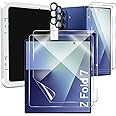TQLGY Screen Protector for Samsung Galaxy Z Fold 7, 2 Inner Flexible TPU Film+2 Front Tempered Glass Screen Protector+2 Camer