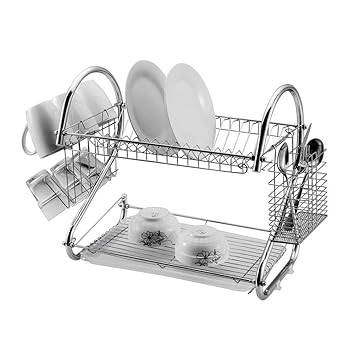 2 tier dish rack amazon