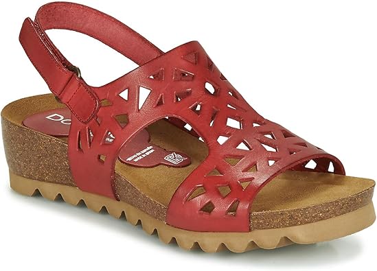 red sandals on amazon