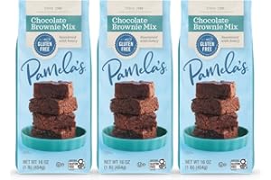 PAMELA'S PRODUCTS Pamela’s Baking Mixes, Chocolate Brownie Mix, Gluten-Free, 16 oz. (Pack of 3)