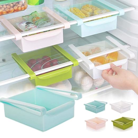 EFGS Ahorrador De Espacio De Refrigerador Cajas Almacenaje, Fácil ...