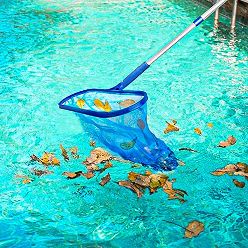 katikies Telescopic Aluminum Pole 4Foot Pool Skimmer Net with Pole for