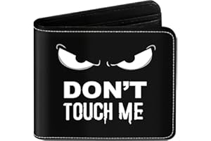 EXXBYELI Teen Boys Cool Wallet Funny Leather Wallets Credit Id Card Cash Holder Black Rfid Blocking Zipper Cute Kawaii Aesthetic Wallets With Coin Pocket Id Window For Teen Boy Male Youth Guys Men Teenager