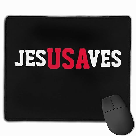 Mauspad,Jesus Rettet Mauspad, Attraktive Dekorative Gaming-Mausmatte
