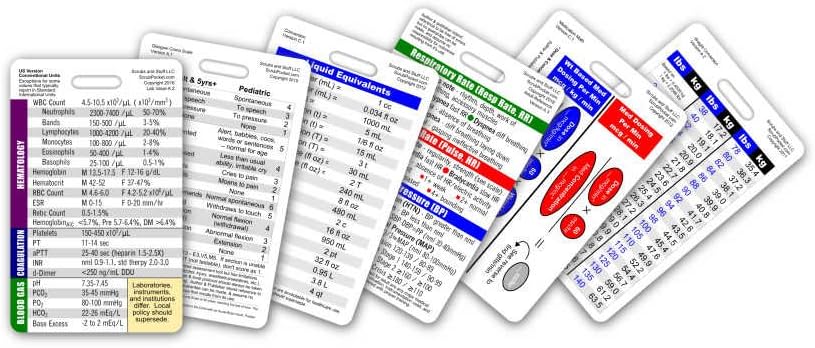 Mini Nurse Vertical Badge Card Set - 6 Cards