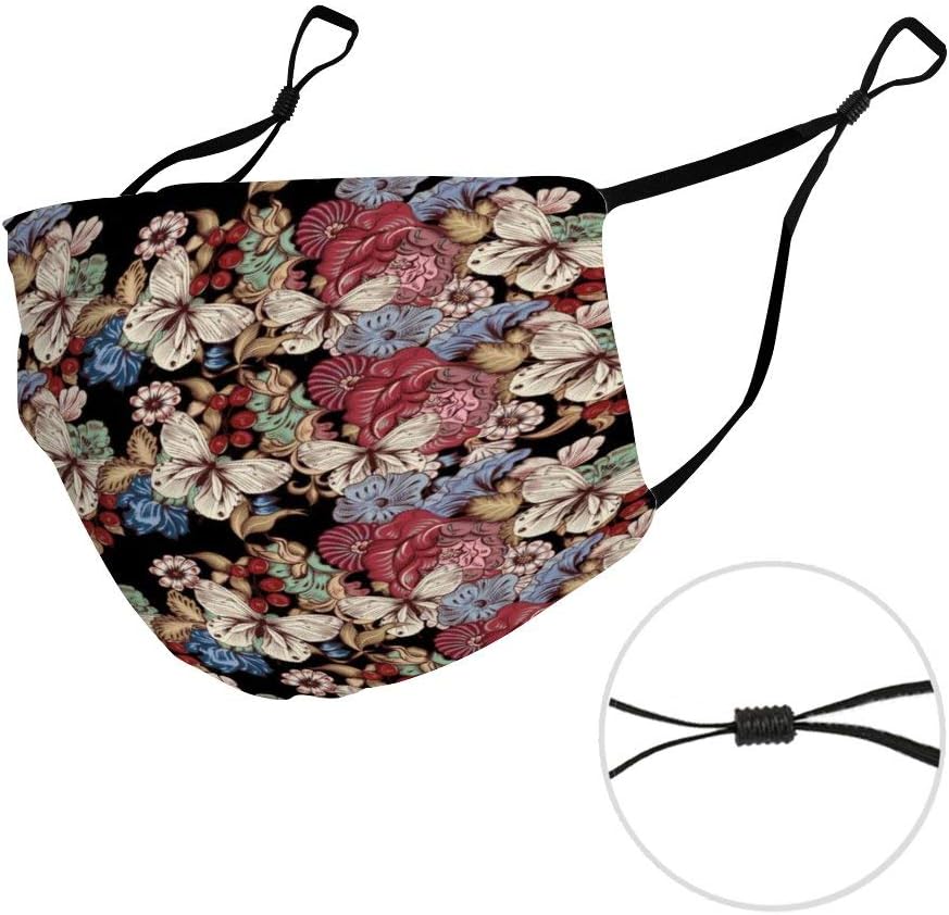 Cute Washable Anti-dust Reusable Pattern Butterfly Colorful Cute Fashion Floral DesignFace Protection Decoration