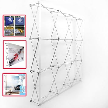 Amazon Com Evieun Aluminum Portable Straight Pop Up Trade Show