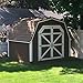 TamBee Shed Door Hinges T-Strap Gate Hinges Barn Door Hinges Outdoor Heavy Duty Hinge Wrought Hardware for Wooden Fences(8Inch 4PCS)