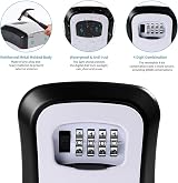 Mitoymia Key Safe Wall Mounted 4 Digit Combination Gray H001 view 2