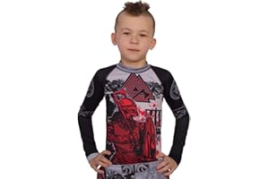 Hardcore Training Kids Rash Guard Compression Base Layer Tights No Gi BJJ Fitness Workout Running Boxing Multiple Colours