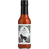 Queen Majesty Red Habanero & Black Coffee Hot Sauce, 5 oz - All Natural Habanero Condiment - Fair Trade, Vegan, Gluten Free, non GMO, Sugar Free, Featured on Hot Ones