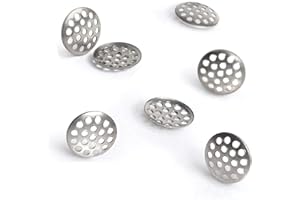 UP IN SMOKE PIPE SCREENS 8mm (.313 Inch) Titanium Rigid Concave Filter - Utility Screens (5 Pack)