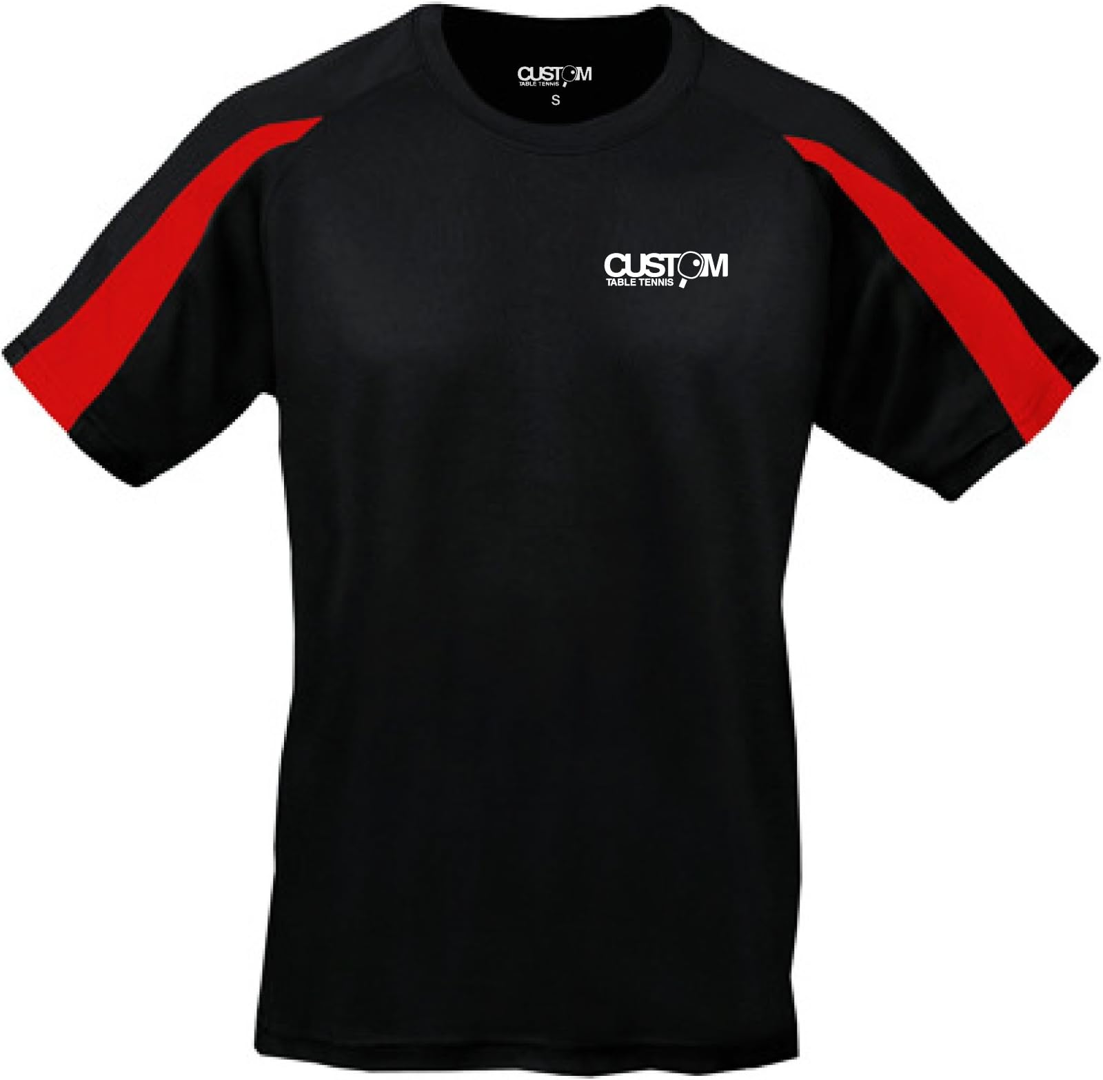Pro Match Shirt CUSTOM TABLE TENNIS BLACK/RED
