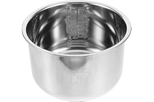 IMIKEYA Replacement Inner Pot for 10 Cup Rice Cookers - 4L Stainless Steel Non-Stick Cooking Pot