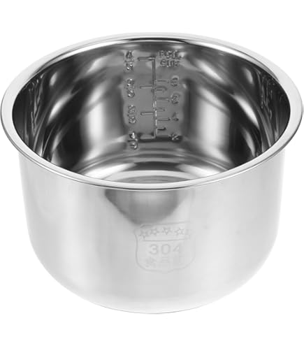 HOODANCOS Cuiseur à Riz Anti-adhésif En Acier Inoxydable Avec échelle De Mesure Intégrée