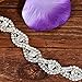 Rhinestone Tennis Bracelet Silver-tone Wedding Bridal Bracelet Crystal Bracelet (White)