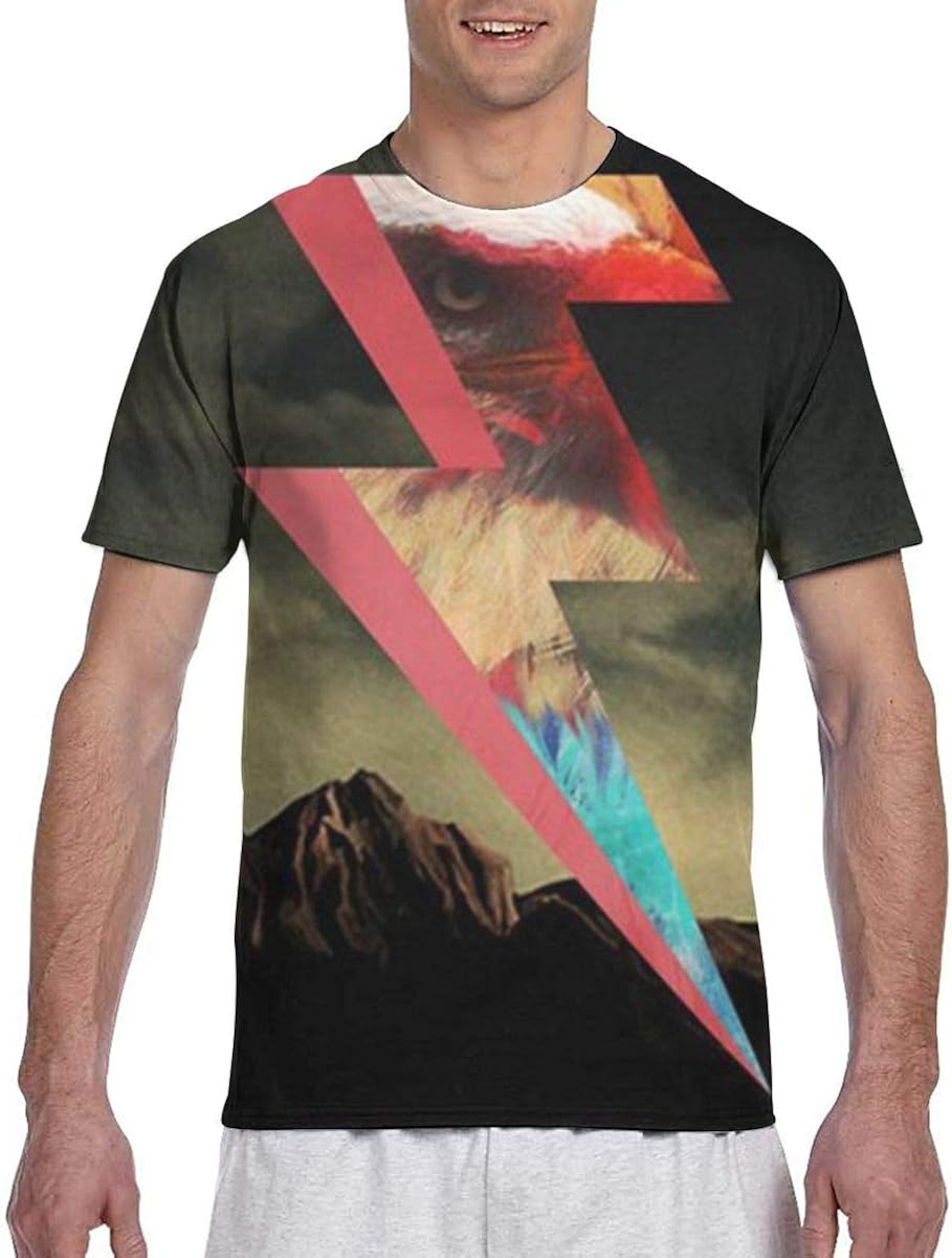 Amazon.com: RongFaClothing Summer Gift Casual Short Sleeves Double Sided Printed T Shirts: Clothing