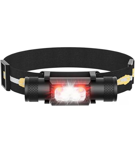 Sofirn HS42 2100 Lumen Rechargeable Headlamp - Red Light Mode, Magnetic Base, Hands-Free For Camping & Work