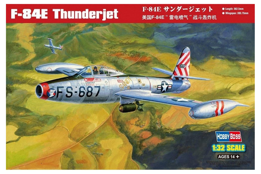 Hobbyboss 1:32 Scale F-84E Thunderjet Assembly Kit
