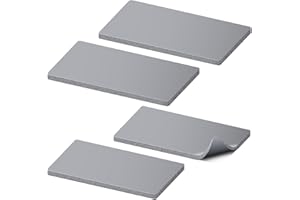 Lconvicely Hat Press Accessories – 4 Pcs Silicone Heat Press Pad, 2 Sizes (7.87"x3.35"+6.50"x2.60"), Heat Resistant to 428°F, High-Density, Cuttable, for DIY, Small Business & Home Use（Pad Only）