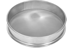 Vesaneae 150 Mesh Stainless Steel Flour Sieve, Sifter Shaker Extractor, Fine Mesh Strainers Stackable Sifter for Kitchen Baki