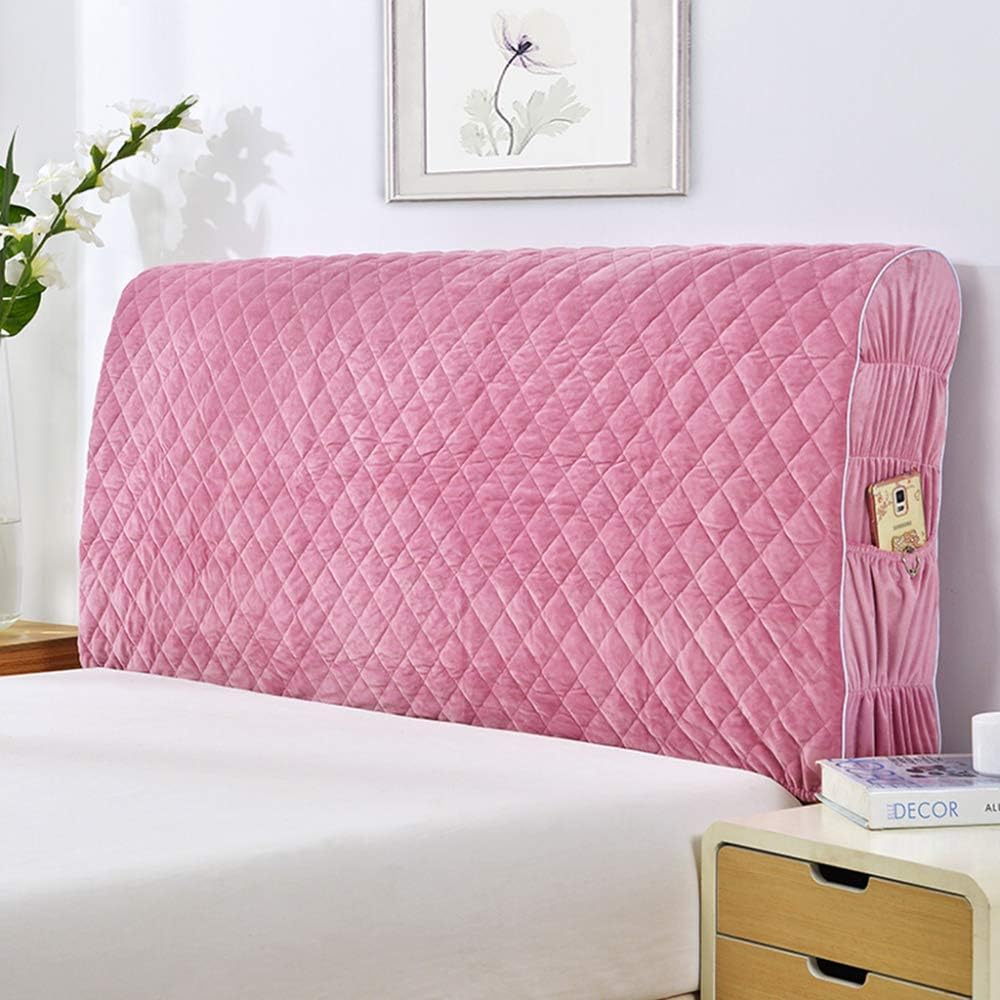 Bed Headboard Cover Protector Dustproof Velvet Decor Slip Cover Wooden
