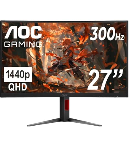 Amazon.com: AOC GAMING CQ27G3S Frameless Curved Gaming Monitor
