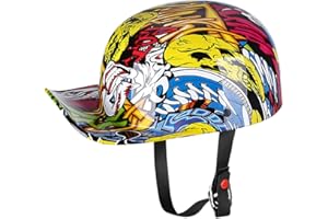 Yesmotor Baseball Style Cap Motorcycle Helmet Unisex-Adult - DOT Approved