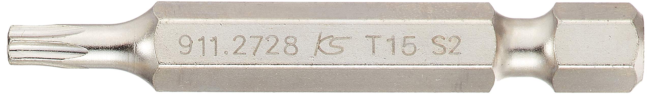 KS Tools 911.2729 1/4 Inch Classic Bit TX, 50 mm, T15, Pack of 5