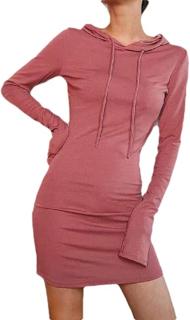 fitted sweatshirt dress