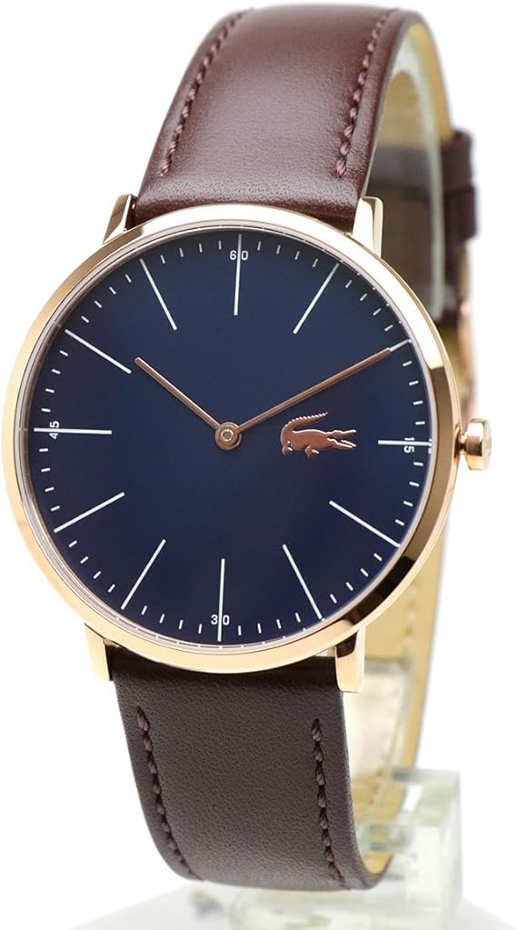 Amazon Lacoste ラコステ Moon ムーン 腕時計 ネイビー ローズゴールド 薄型 アナログ メンズ ウォッチ 男性用 時計 カジュアルウォッチ クロコダイル ワニ マーク ブランドロゴ シンプル 並行輸入品 メンズ腕時計 腕時計 通販